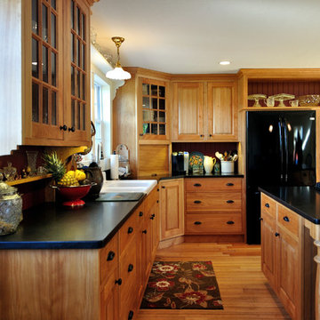 New Hampshire Farmhouse Red Birch Kitchen