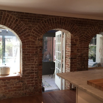 New Haven Kitchen - view into courtyard
