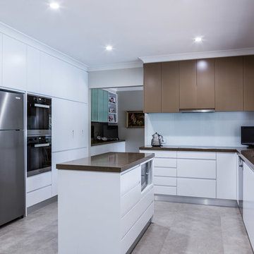 New modern kitchen at St Ives House