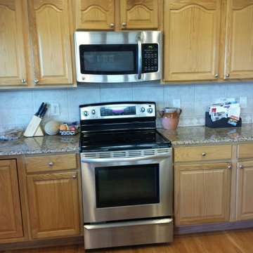 New Refaced Maple Kitchen
