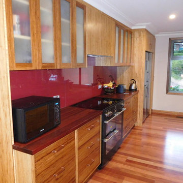 New Traditional Kitchen with Wood Features