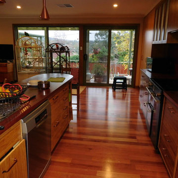 New Traditional Kitchen with Wood Features