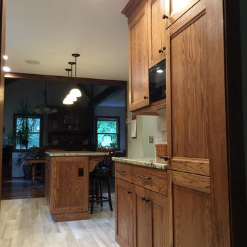 New wall of cabinets - Durham CT Kitchen Remodel