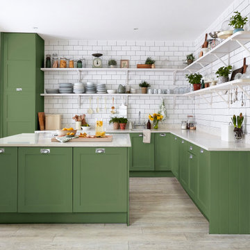 Newby Green Kitchen for Sanderson Paint