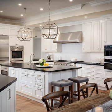 Newport Beach White Traditional Kitchen