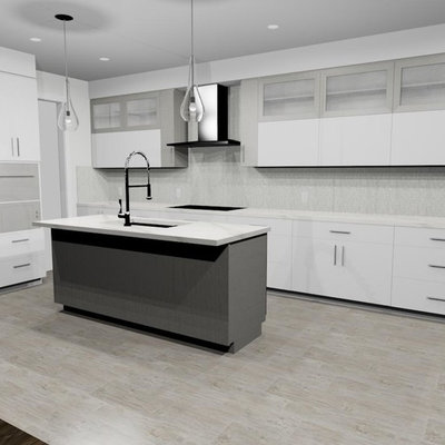 Inspiration for a mid-sized modern kitchen remodel in Toronto