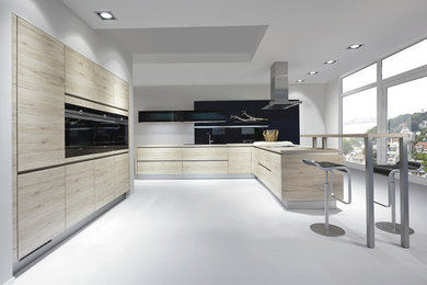 Photo of a large modern kitchen in Other.