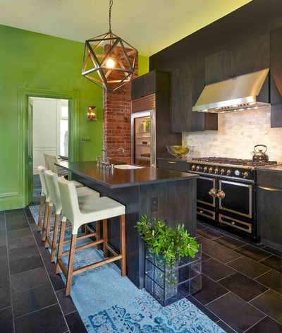Transitional Kitchen by Susan Diana Harris Interior Design