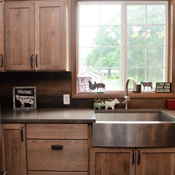 North Judson IN. Haas Signature Collection, Modern Rustic Inspired Kitchen