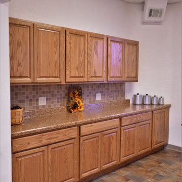 North Liberty, IN. Haas Lifestyle Collection. Church's Remodeled Oak Kitchen