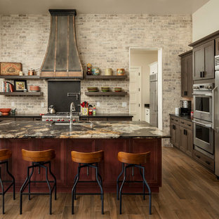 75 Beautiful Southwestern Kitchen With Subway Tile Backsplash Pictures Ideas May 2021 Houzz