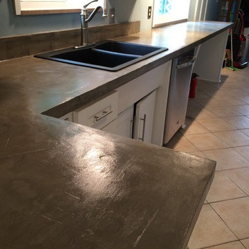 Northville Home with Concrete Counters