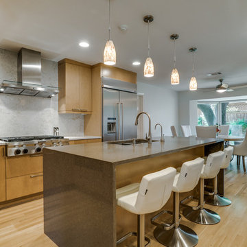 Northwood Hills Contemporary Kitchen and Bath Remodel