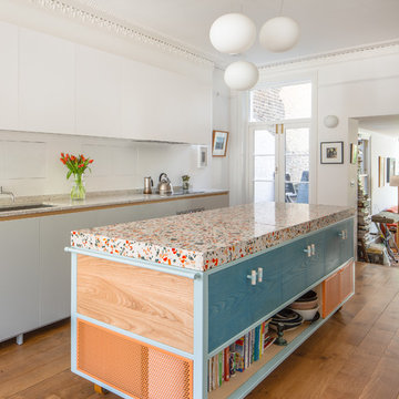 Nougat inspired terrazzo kitchen