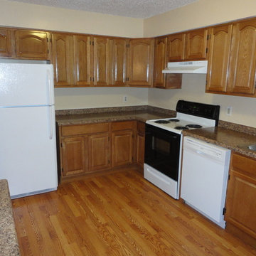 Oak Kitchen Cabinets-  Apartment Remodel