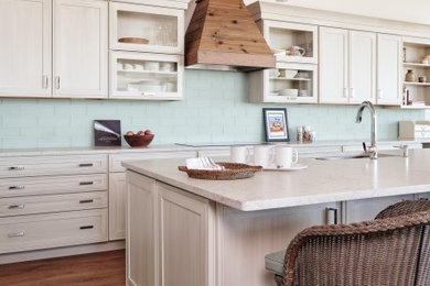 Inspiration for a coastal kitchen remodel in New York