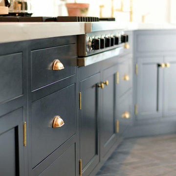 Off Black Sophisticated Custom Kitchen - Greenwich CT