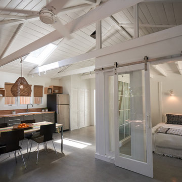 Ojai Modern Garage Conversion into Guesthouse/ ADUkitchen remodel, kitchen desig