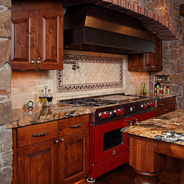 Old Fashioned Range with Metal Hood