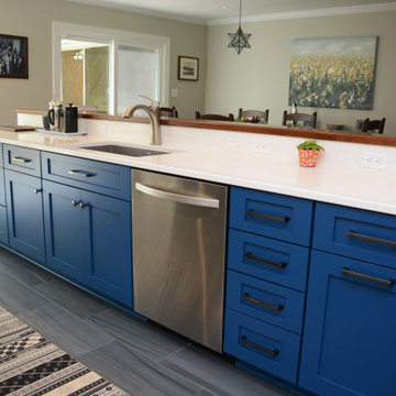 Olney, MD White and Blue Kitchen Remodel