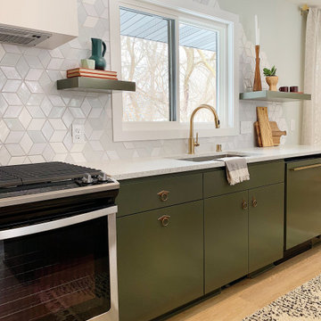 Ombre White Diamond Kitchen