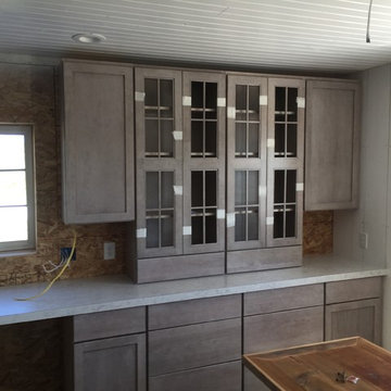 Omega Cabinetry, Puritan door, Cherry wood, Porch Swing/Smokey Hills stain