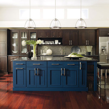 Omega Contemporary Blue Kitchen