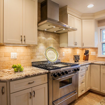 Open and Bright Kitchen with Soft Tones of Color in Centreville VA