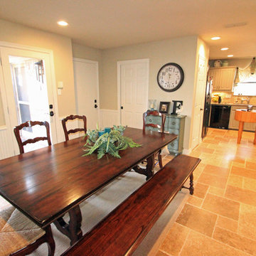 Open Breakfast Room and Kitchen