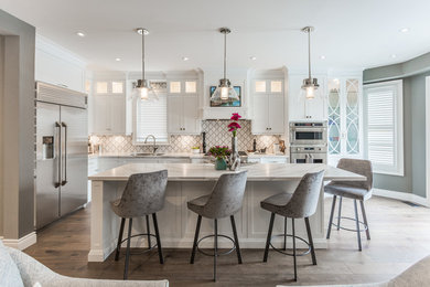 Inspiration for a large contemporary kitchen remodel in Toronto