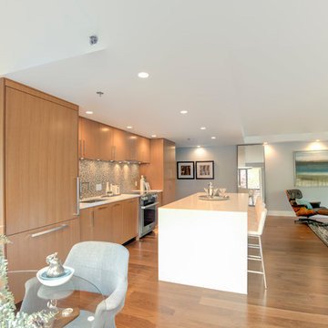 Open Concept Kitchen & Living Area