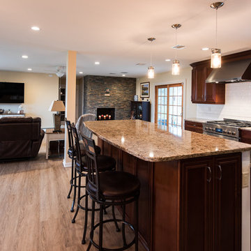 Open concept Kitchen and living area
