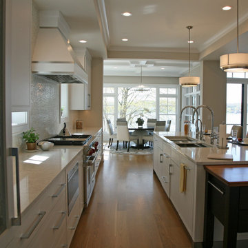 open concept lake house