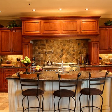 Open Concept Traditional Kitchen