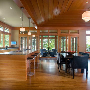 Open Floor Plan looking into the Back Porch