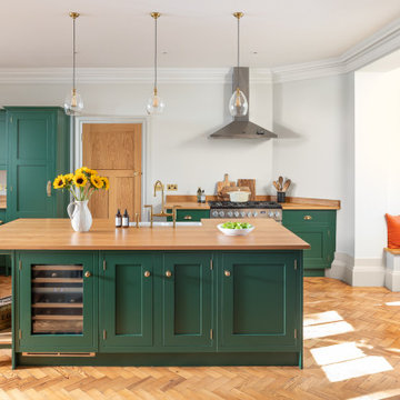 Open Plan Country Kitchen and Utility Room