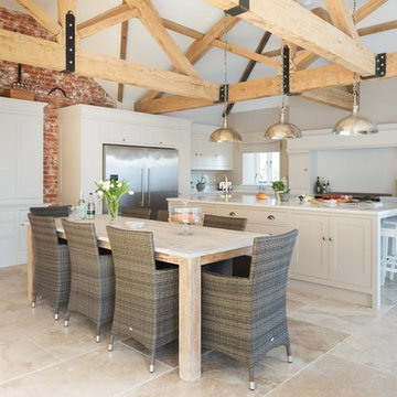 Open plan kitchen dining room