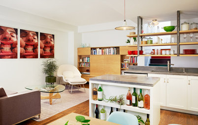 Kitchen of the Week: A Cheery Combined Space in Brooklyn