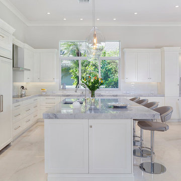 Open Transitional Kitchen — Newly-Completed Boca Raton Project