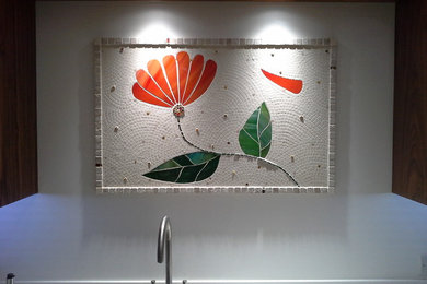 Orange Flower Petal Mosaic
