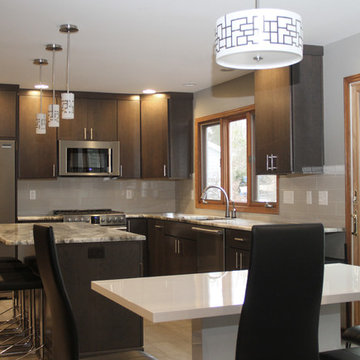 Orchard Park - Contemporary Cherry Kitchen