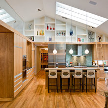 Kitchen With Tall Ceiling
