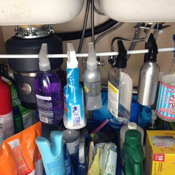 organized cleaning products