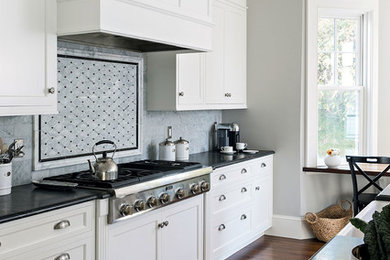 Inspiration for a coastal kitchen remodel in Boston