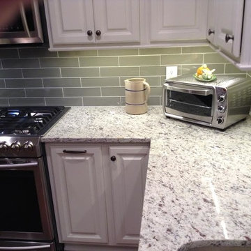 Ornamental Light Granite Kitchen Remodel