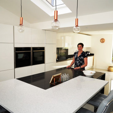 Our Happy Client in her New Kitchen