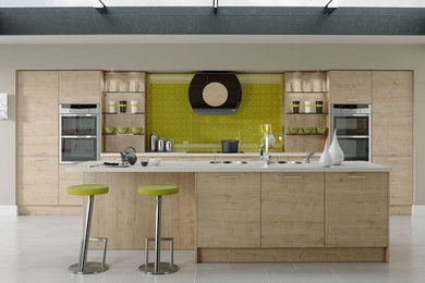 Design ideas for a contemporary kitchen in Cheshire.