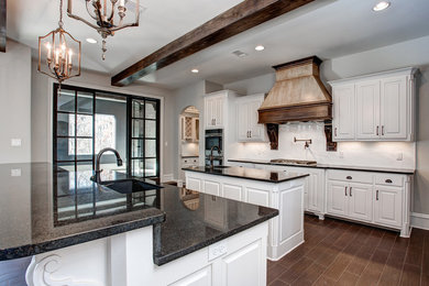 Example of a transitional kitchen design in Little Rock