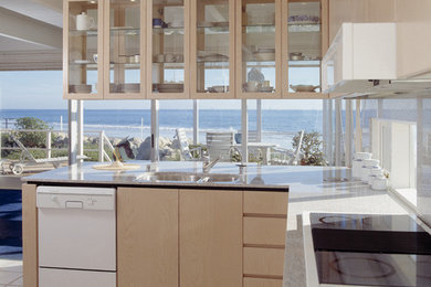 Minimalist kitchen photo in Santa Barbara