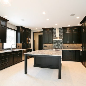 Painted Black Cabinets